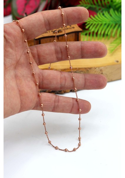 Toplu Model Rose Kaplama Gümüş Kadın Kolye 201023828 modelleri