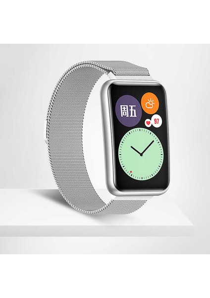 Huawei Watch Fit Metal Kordon Dönüştürücü Zore - GÜMÜŞ-8682314129282-MRYN53688