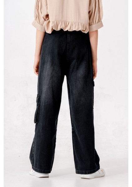 Kız Çocuk Bel Kordonlu Kot Pantolon 2198 fırsatları