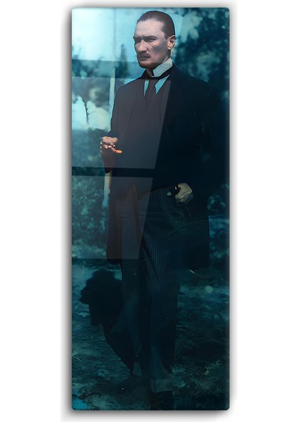 Ulu Önder Mustafa Kemal Atatürk Cam Tablo- Ev ve Ofis Dekorasyonu-Hediyelik-Dekoratif-Atatürk-Modern