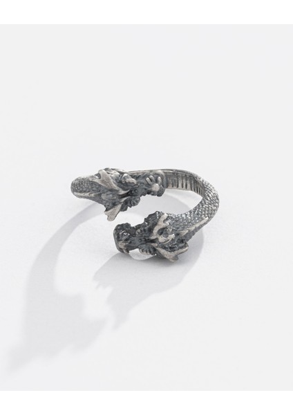 Gümüş Çift Başlı Ejderha Yüzük fiyatları