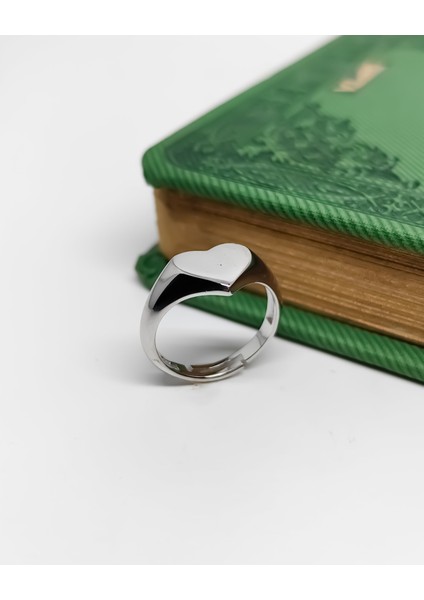 Gümüş Kalp Yüzük fırsatları