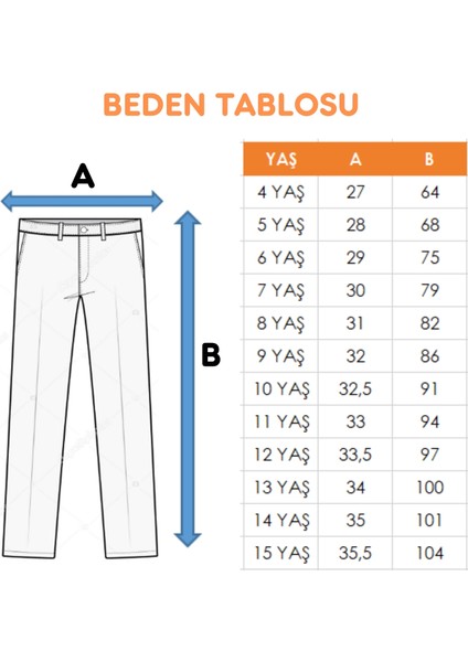 Kız Çocuk Zincir Kapaklı Ispanyol Kot Pantolon 2178
