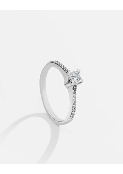 Gümüş Tektaş Yüzük