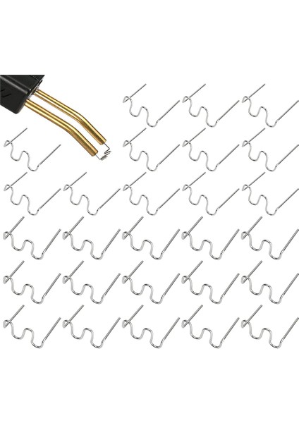 2000 Adet Plastik Kaynak Sıcak Zımba 0.8mm 0.6mm Plastik Kaynakçı Zımba Dalga Şekli Tamir Kiti Plastik Kaynakçı Makinesi (Yurt Dışından)