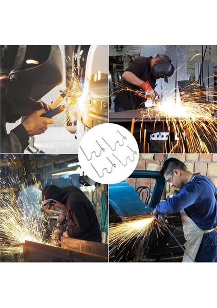 2000 Adet Plastik Kaynak Sıcak Zımba 0.8mm 0.6mm Plastik Kaynakçı Zımba Dalga Şekli Tamir Kiti Plastik Kaynakçı Makinesi (Yurt Dışından) fırsatları