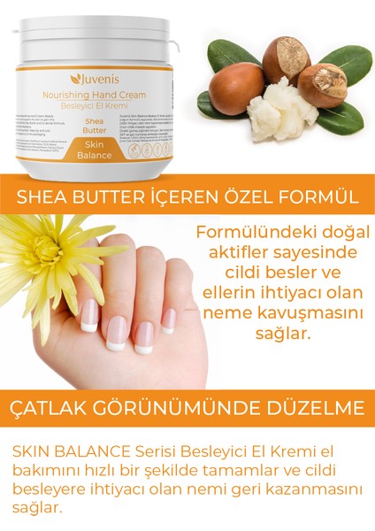 Yoğun Nemlendirici El Bakım Kremi Shea Butter İçeren Skin Balance Serisi Besleyici El Kremi fiyatları