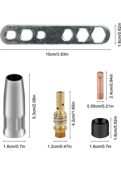 20 Parça Kaynak Aksesuarları Aşınma Parçaları Seti - Makine Aksesuarı Yeni Başlayanlar Veya Profesyonel Kaynakçılar Çok Uygundur (Yurt Dışından) modelleri