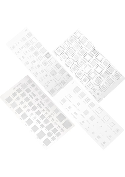 Adet Evrensel Bga Şablon Mtk Msm Samsung Huawei Xiaomi iPad Cpu Ram Pm Güç Ic Reball Pin Doğrudan Isı Şablonu (Yurt Dışından) fiyatları