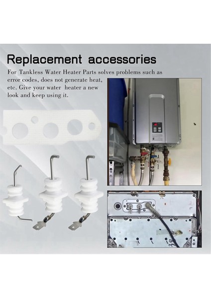 Alev Çubuğu Elektrot Kiti 104000192-K, Rinnai R75, R94 RC80 RC98 Tankless Su Isıtıcıları Parçalar, Su Isıtıcısı Ateşleme Kiti (Yurt Dışından) modelleri