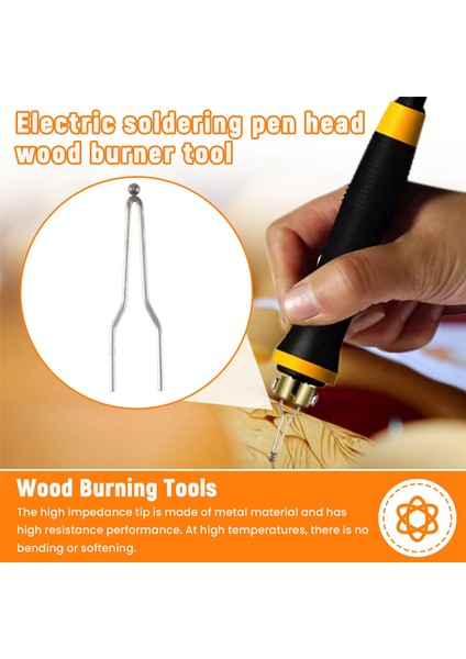 50W Veya 100W Profesyonel Ahşap Yakma Kiti 5 Adet Yüksek Empedans Uçları Ahşap Yakma Teli Topu Uçları (Yurt Dışından) fırsatları