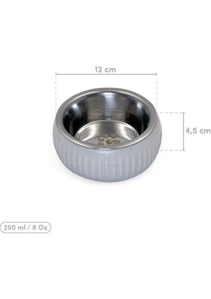Mikopet Organik Seramik Mama Kabı Gri modelleri