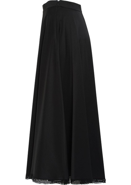 Etek Ucu Dantelli Uzun Siyah Etek fiyatları