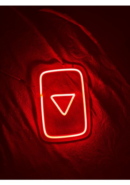 Dgrk Neon LED Tabela Tablo Gece Aydınlatma Duvar Yazısı Tablosu Şeffaf Pleksi