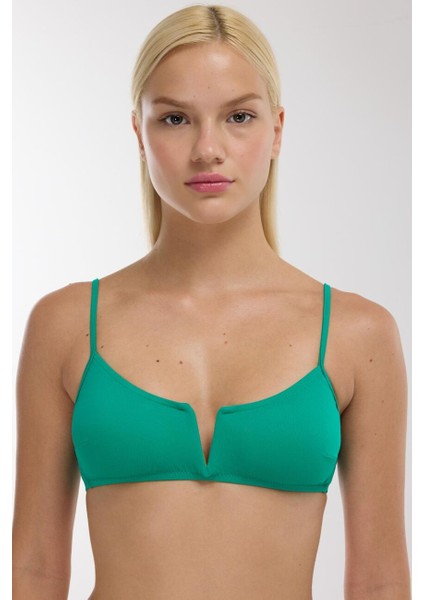 63564 Nil Yeşili Bikini Üstü
