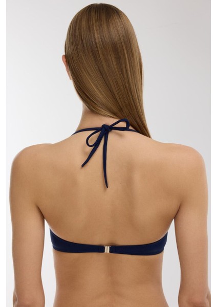 63549 Lacivert Straplez Bikini Üstü