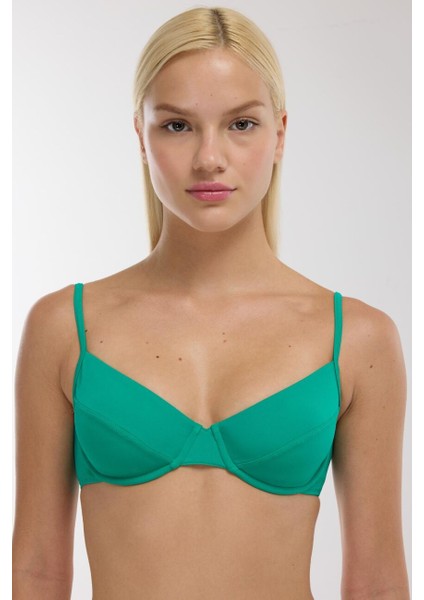 63561 Nil Yeşili Bikini Üstü