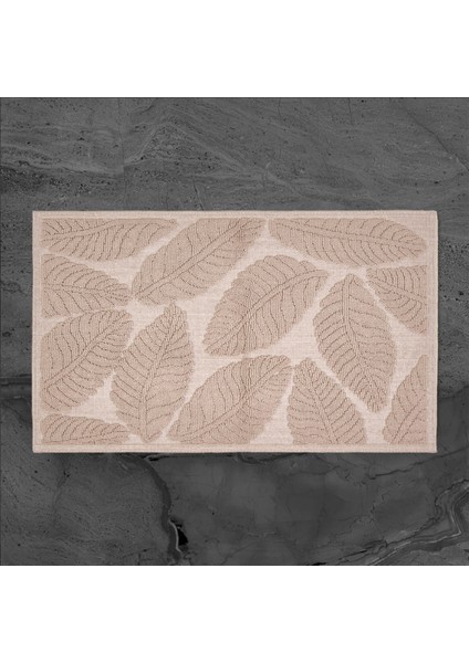 Soft Big Barg 2'li Banyo Paspası - Bej - 60 x 100 cm + 50 x 60 cm