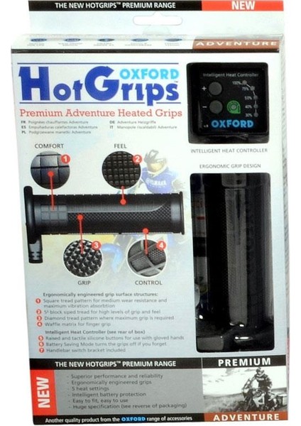 Motosiklet Hotgrips Premium Adventure Elcik Isitma OF690 fırsatları