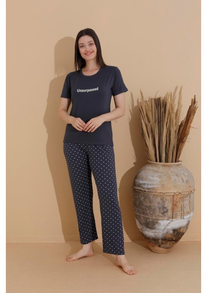 Kadın 11131 Kısa Kol Pijama Takımı Siyah modelleri