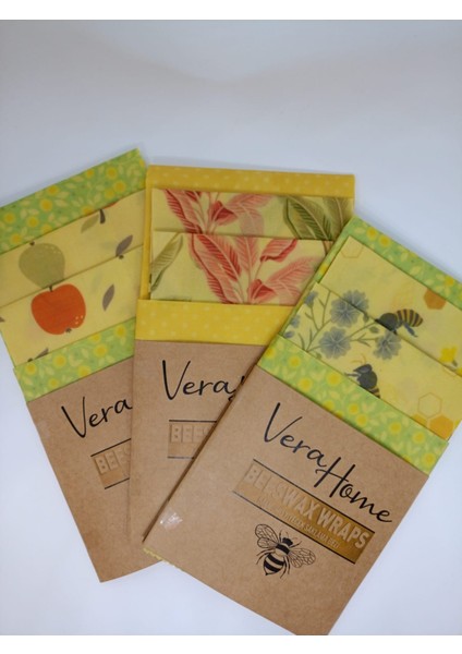 Verafood Balmumu Saklama Bezi Limited Edition Serisi (40*40 Bez,30*30 Bez,30*30 Bez,20*20 Bez)