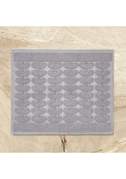 Soft Mosir 2'li Banyo Paspası - Gri - 60 x 100 cm + 50 x 60 cm