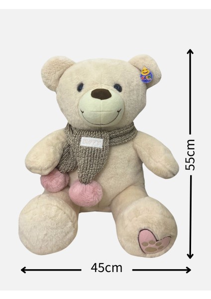 Peluş Buffy Atkılı Ayı - 55cm fiyatları