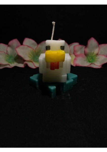 Minecraft Tavuk Figür Mum