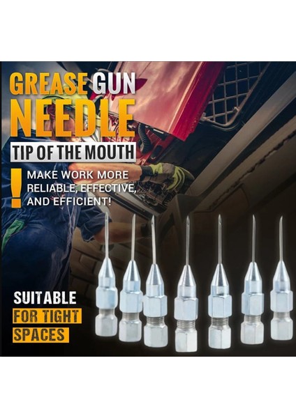 Iğne Burun Gres Aracı Dağıtıcı Memesi Adaptörü Gres Iğnesi Ağız Gres Memesi Gres Aksesuarları 10 Adet (Yurt Dışından) fiyatları