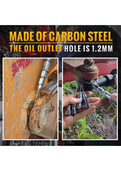 Iğne Burun Gres Aracı Dağıtıcı Memesi Adaptörü Gres Iğnesi Ağız Gres Memesi Gres Aksesuarları 10 Adet (Yurt Dışından) indirimleri