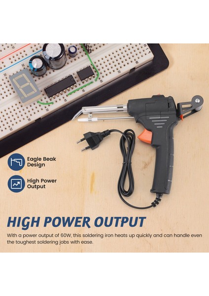 Lehimleme Demiri 60W Eagle Beak Endotermik El Aleti Isıtmalı Ev Tamir Aleti Manuel Teneke Dağıtım Ab Fişi (Yurt Dışından) fırsatları