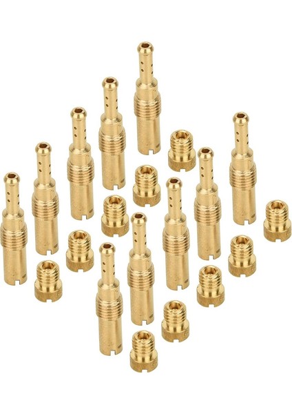 20 Adet Jet Takımı - 10 Adet Karbüratör Ana Jetleri ve 10 Adet Yavaş Pilot Jetleri Pwk Keihin Oko Cvk Pwm (Yurt Dışından)