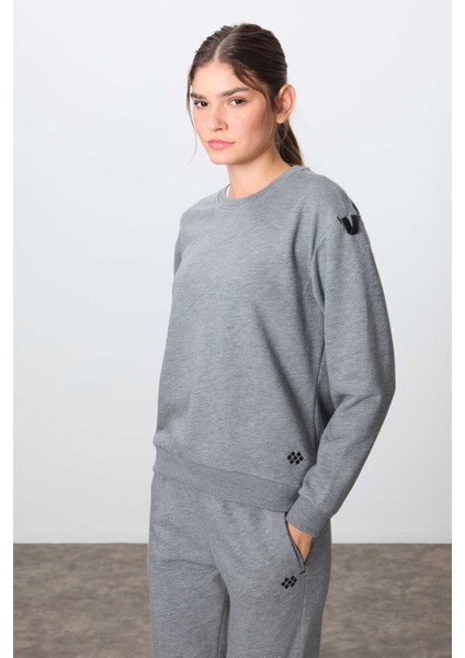 Kadın Gri O Yaka Jogger Eşofman Takımı 95341-352 fırsatları