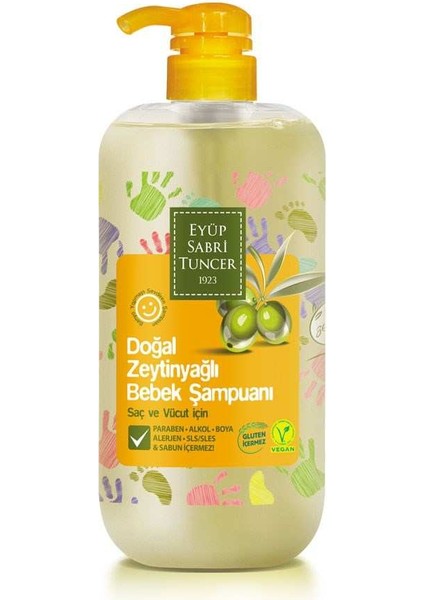 600ml Şampuan Bebek Doğal Zeyin Yağlı