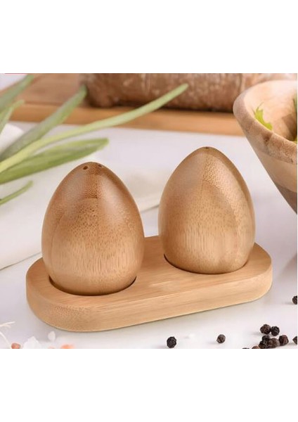 Bambu Tuzluk Biberlik Seti, Standlı