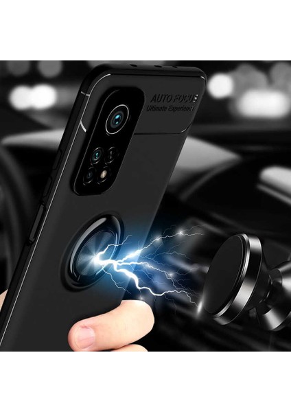 Xiaomi Mi 10T 5g Kılıf Zore Ravel Silikon KAPAK-SIYAH-MAVI-8682314083263-MRYN47851