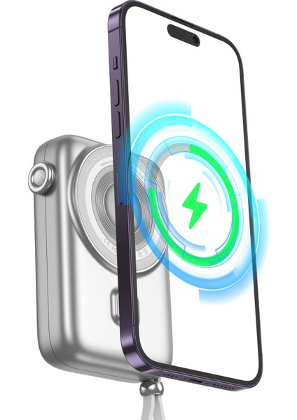 Magsafe Powerbank 10000 mAh Hızlı Şarj Ip Tarzlı Taşınabilir Manyetik Batarya Apple iPhone 12 13 14 15 16 Seri Samsung fırsatları