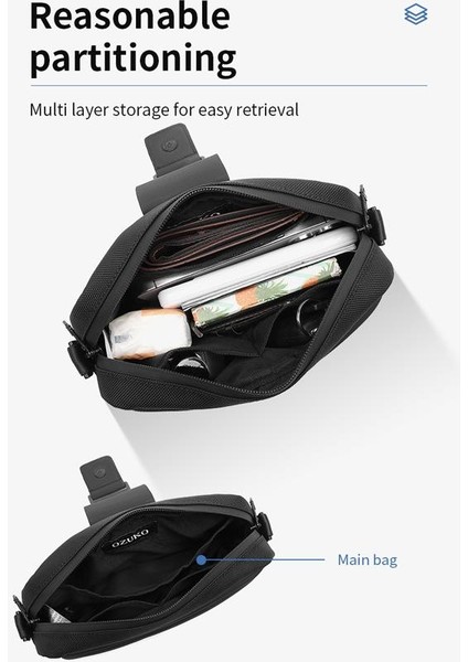 -Mini Erkek Su Geçirmez Oxford Kumaş Crossbody Çanta (Yurt Dışından) modelleri