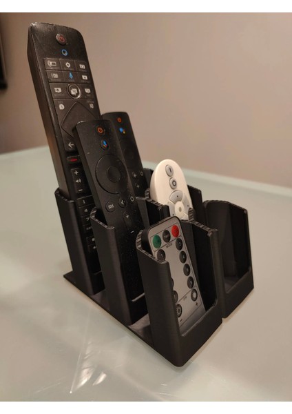 6 Gözlü Şık Kumandalık Televizyon Uydu Alıcısı Klima Kumandası Tutucu Kumanda Düzenleyici Organizer