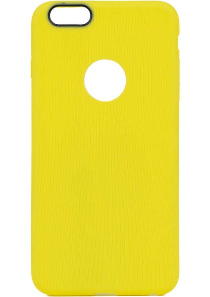 Apple iPhone 6 Plus Uyumlu Zore Line Silikon KAPAK-SARI-8680436255728-TA64639-MRYN