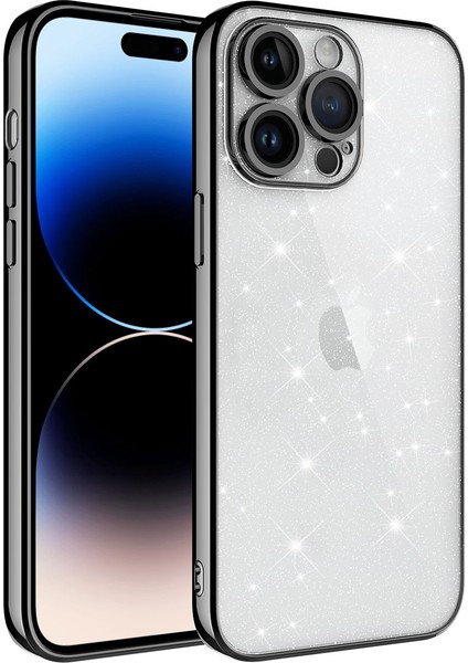 Apple iPhone 14 Pro Max Uyumlu Kamera Korumalı Renkli Çerçeveli Simli Zore Garage Kapak-Derin MOR-86804367 fiyatları