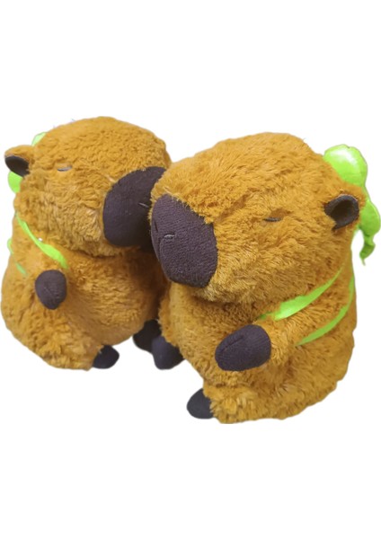 Kapibara Peluş Oyuncak 24 cm Sırt Çantalı Capybara Figür Yüksek Kalite modelleri