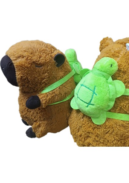 Kapibara Peluş Oyuncak 24 cm Sırt Çantalı Capybara Figür Yüksek Kalite fırsatları
