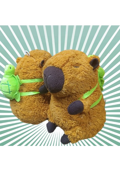 Kapibara Peluş Oyuncak 24 cm Sırt Çantalı Capybara Figür Yüksek Kalite indirimleri