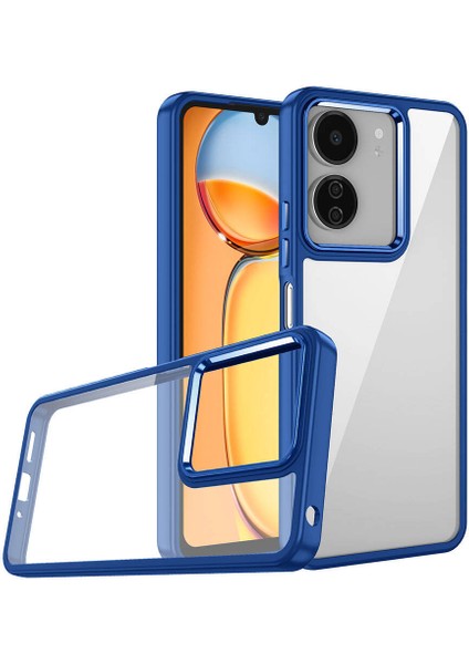 Xiaomi Redmi 13C Kılıf Zore Flora KAPAK-MAVI-8680436776308-MRYN104716