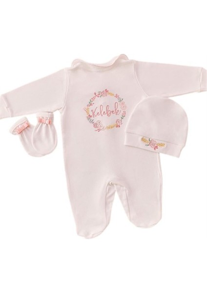 Isimli Hastane Çıkışı 3 Lü Set Çiçek Laruel Desenli