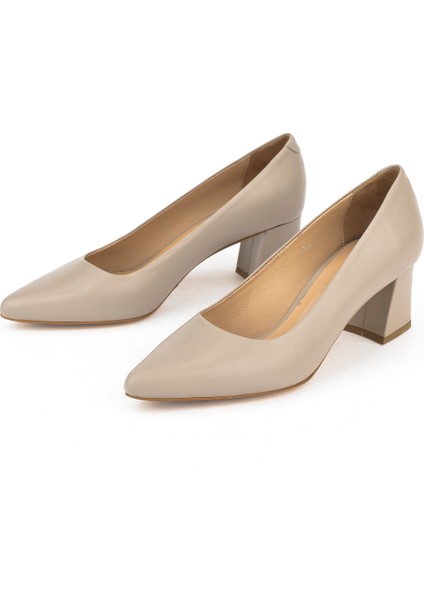 Kadın Deri Topuklu Ayakkabı 1511030Z974 Taş indirimleri