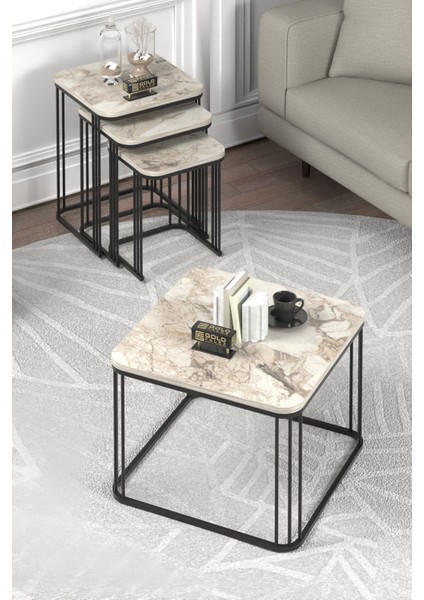 Orta Sehpa ve Zigon Sehpa Alize Set Efes