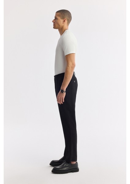 Erkek Siyah Yandan Cepli Beli Lastikli Soft Touch Comfort Slim Fit Pantolon A51Y3217 fiyatları