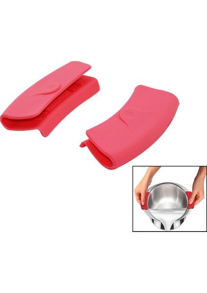 2pcs Silikon Tencere Tava Tutucak